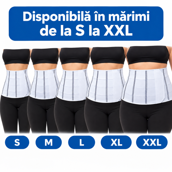 Centură Zenifique disponibilă în mărimile S, M, L, XL și XXL